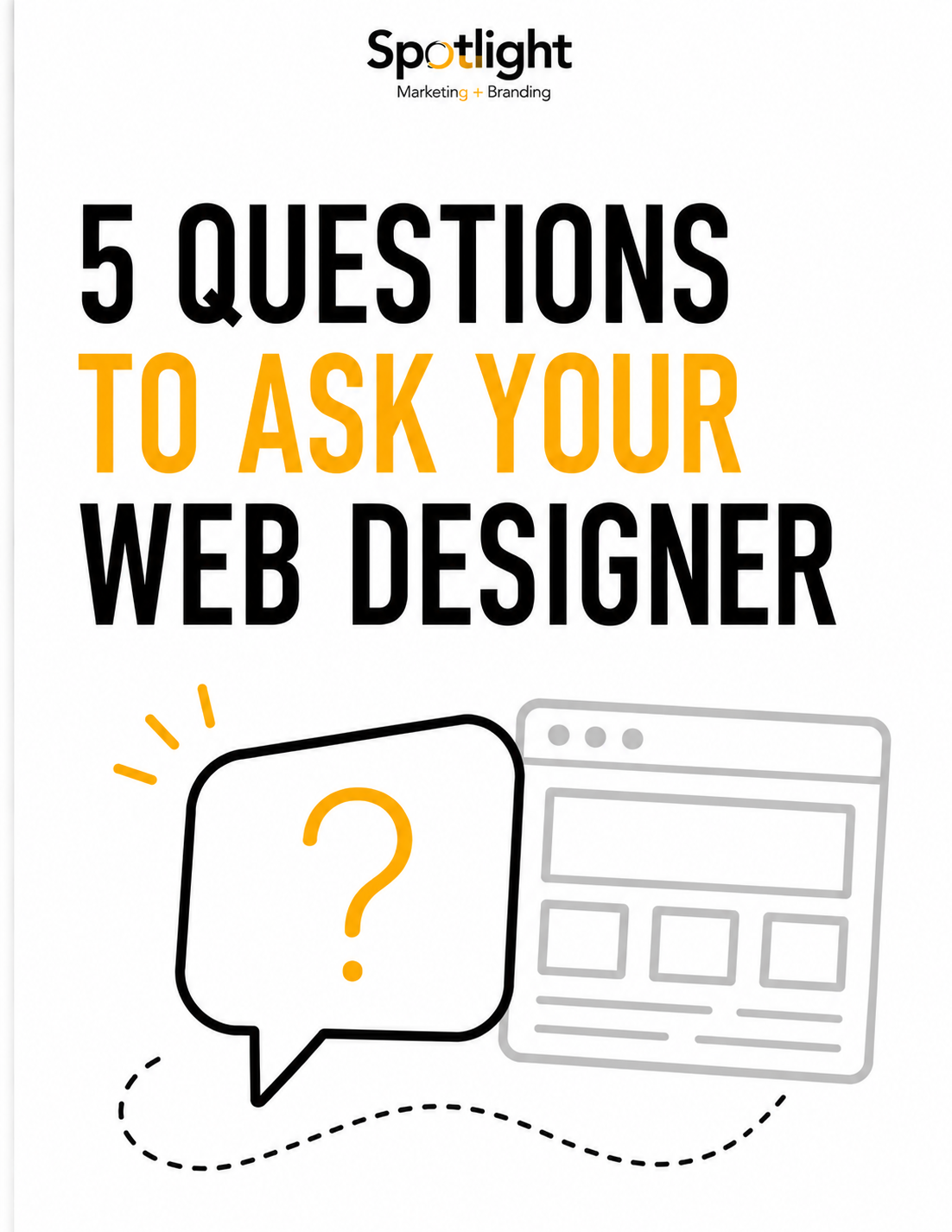 5 Questions to Ask Your Web Designer guide cover